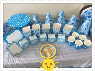 Set trang trí sinh nhật để bàn đơn giản