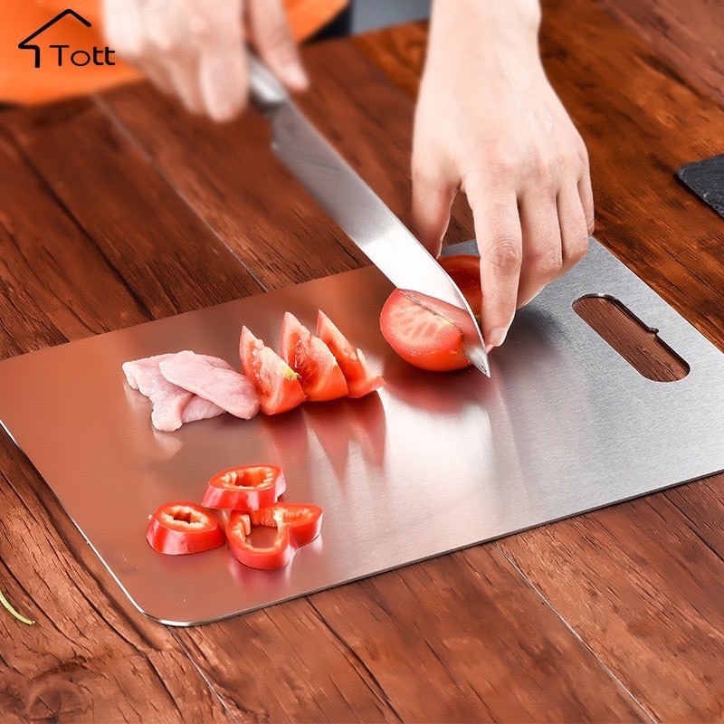 ❤FREESHIP❤thớt inox sus 304 kháng khuẩn cường lực, vệ sinh dễ dàng, chống ẩm mốc,không xước dăm, bảo vệ sức khỏe