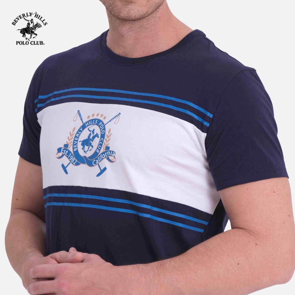 Beverly Hills Polo Club - Áo thun Ngắn tay Nam Regularfit Navy NV- BHPC TSMRSS20TL080