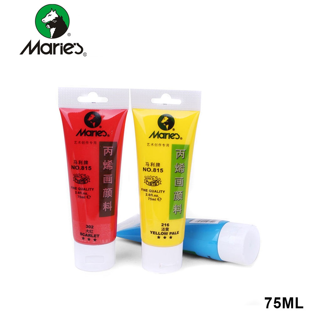 BÁN LẺ - MÀU ACRYLIC MARIE'S TUÝP 75 ML (VẼ TRÊN GIẤY, TƯỜNG, GỖ, VẢI, KÍNH...)