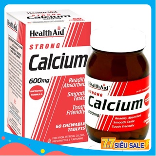 Viên Uống Bổ Sung Canxi HealthAid Strong Calcium 600mg Hỗ Trợ Giảm Loãng Xương Cho Người Cao Tuổi