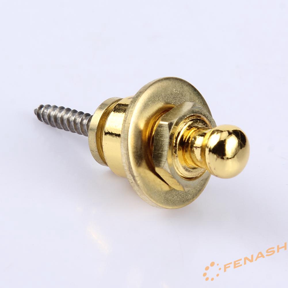FE 2pcs Guitar Strap Locks Belt Buckle Buttons for Bass Folk Electric Guitar