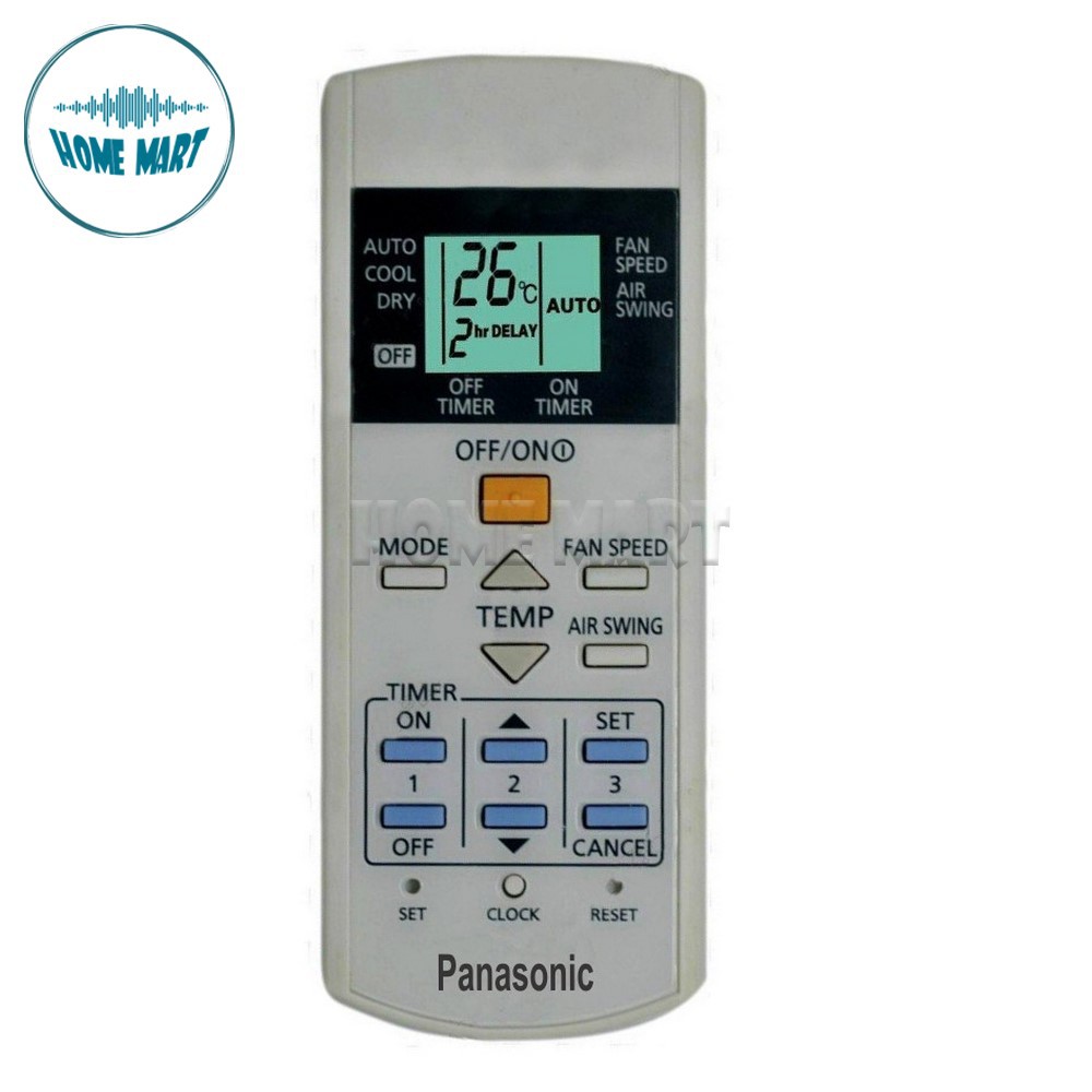 ĐIỀU KHIỂN ĐIỀU HÒA PANASONIC 1 Chiều, 2 Chiều TẶNG ĐÔI PIN DÙNG 1 NĂM