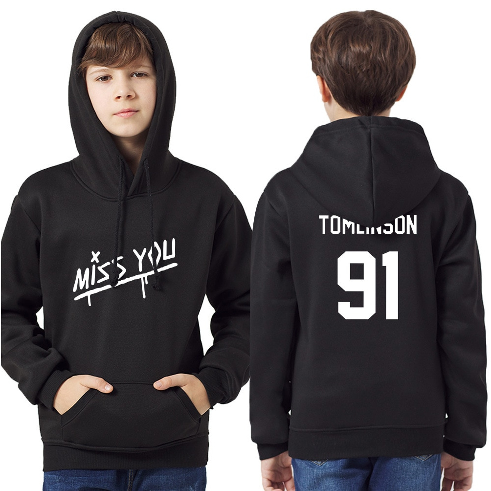 Áo Hoodie Cotton In Hình Tomlinson One Direction Cá Tính Cho Nam 2-14 Tuổi