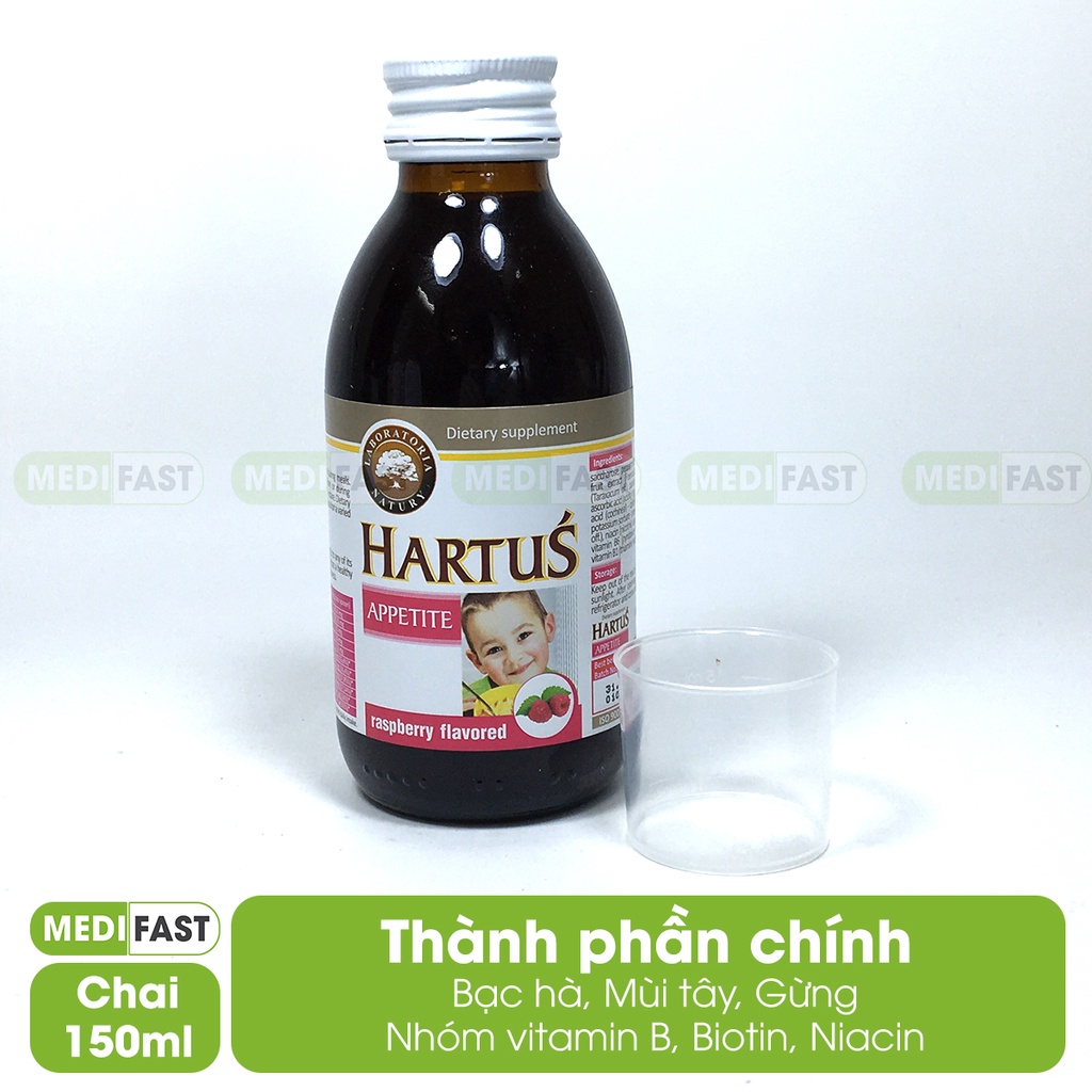 Siro ăn ngon cho bé Hartus Appetite - giúp trẻ hết biếng ăn, ăn nhanh hơn cho trẻ từ 6 tháng - nhập khẩu chính hãng