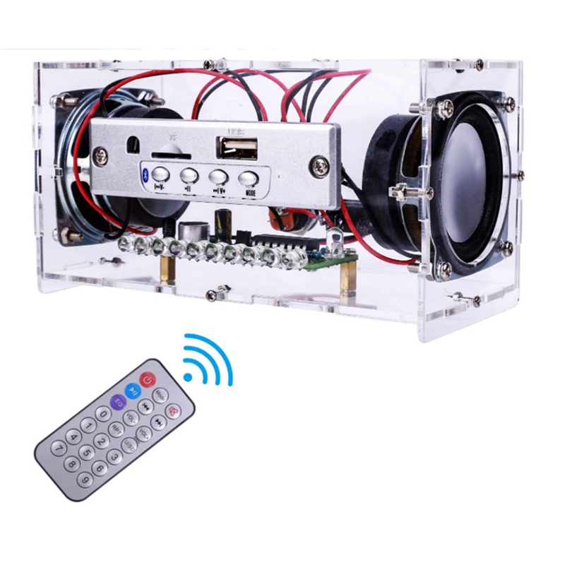 Bộ Loa Bluetooth Mini Có Đèn LED Nhấp Nháy DIY