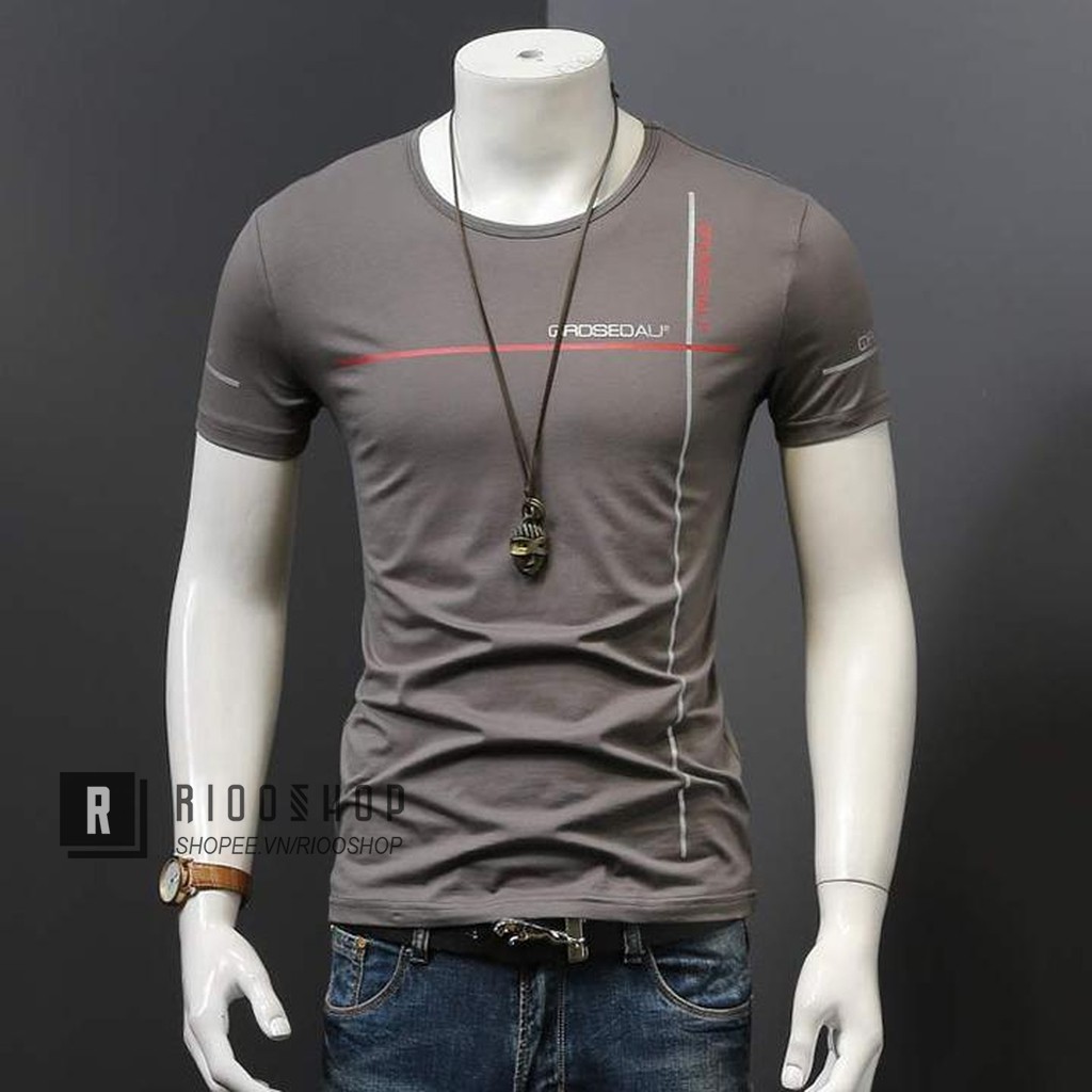 Áo thun nam tay ngắn hàn quốc đơn giản năng động RIN087V - áo phông nam tay ngắn Riooshop | BigBuy360 - bigbuy360.vn