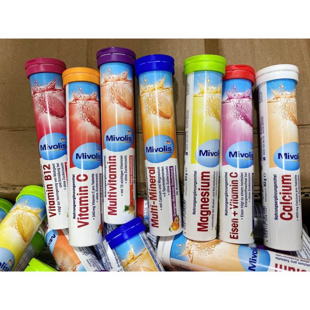 Viên sủi bổ sung vitamin Mivolis - Đức lọ 20 viên