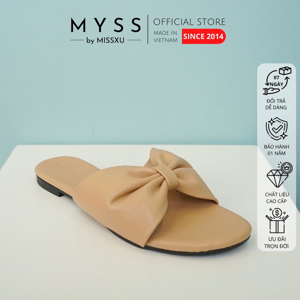 Dép nữ bệt nơ bản lớn thời trang MYSS - DE86