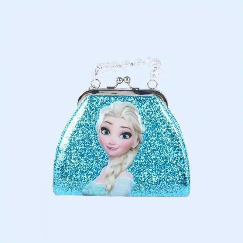 Túi elsa cho bé chuẩn hãng kèm quai ngắn đính hạt siêu xinh