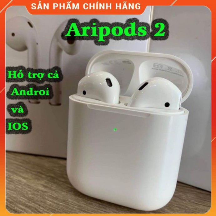 Tai nghe bluetooth aripods 2, i12 🔥FREE SHIP🔥 tai nghe không dây  hỗ trợ cho cả Androi và IOS có định vị , đổi tên.