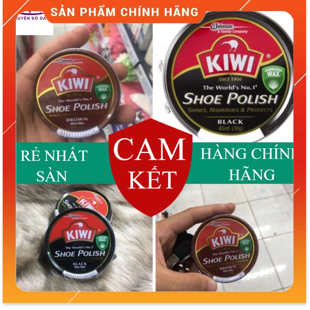XI ĐÁNH GIÀY Kiwi CHÍNH HÃNG MÀU ĐEN - MÀU NÂU - CÓ VIDEO PHÂN BIỆT HÀNG THẬT HÀNG NHÁI Điện Gia Dụng Bả