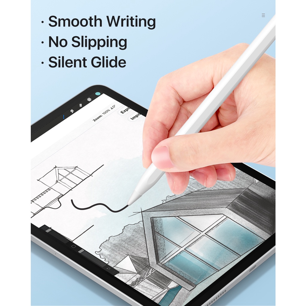 Set 10 Nắp Đậy Đầu Bút Chì Bằng Silicon Gọn Nhẹ Chống Trượt Cho Apple Pencil 1st Gen / 2nd