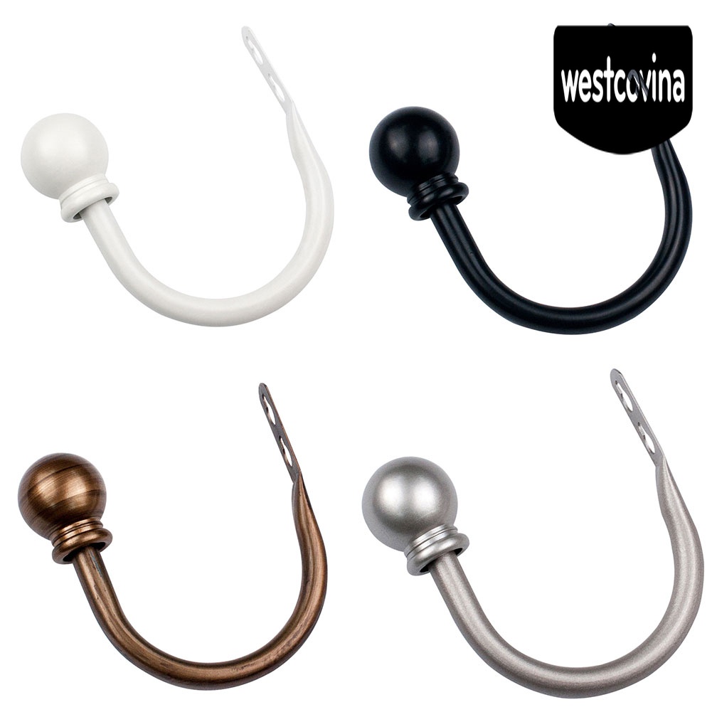 [Hot]☀ 2 Móc Treo Rèm cửa sổ Hình Chữ U Bằng Sắt