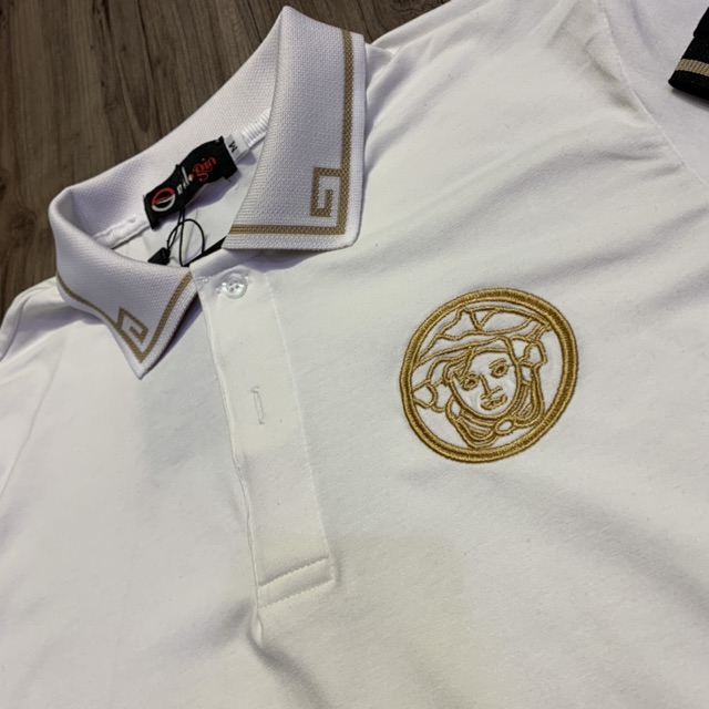 Áo thun cổ trụ thêu logo nổi bật ( Cotton 100% vải dày dặn thoáng mát) | BigBuy360 - bigbuy360.vn