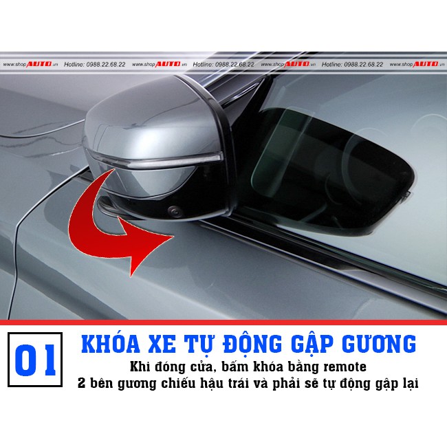 Mazda 3s, Mazda 3 Gập gương lên kính chốt cửa tự động