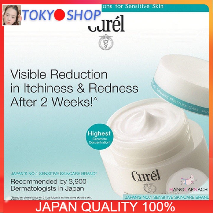 Kem dưỡng ẩm Curel intensive của Nhật cho da nhạy cảm - Kem Curel intensive moisture cream 40g