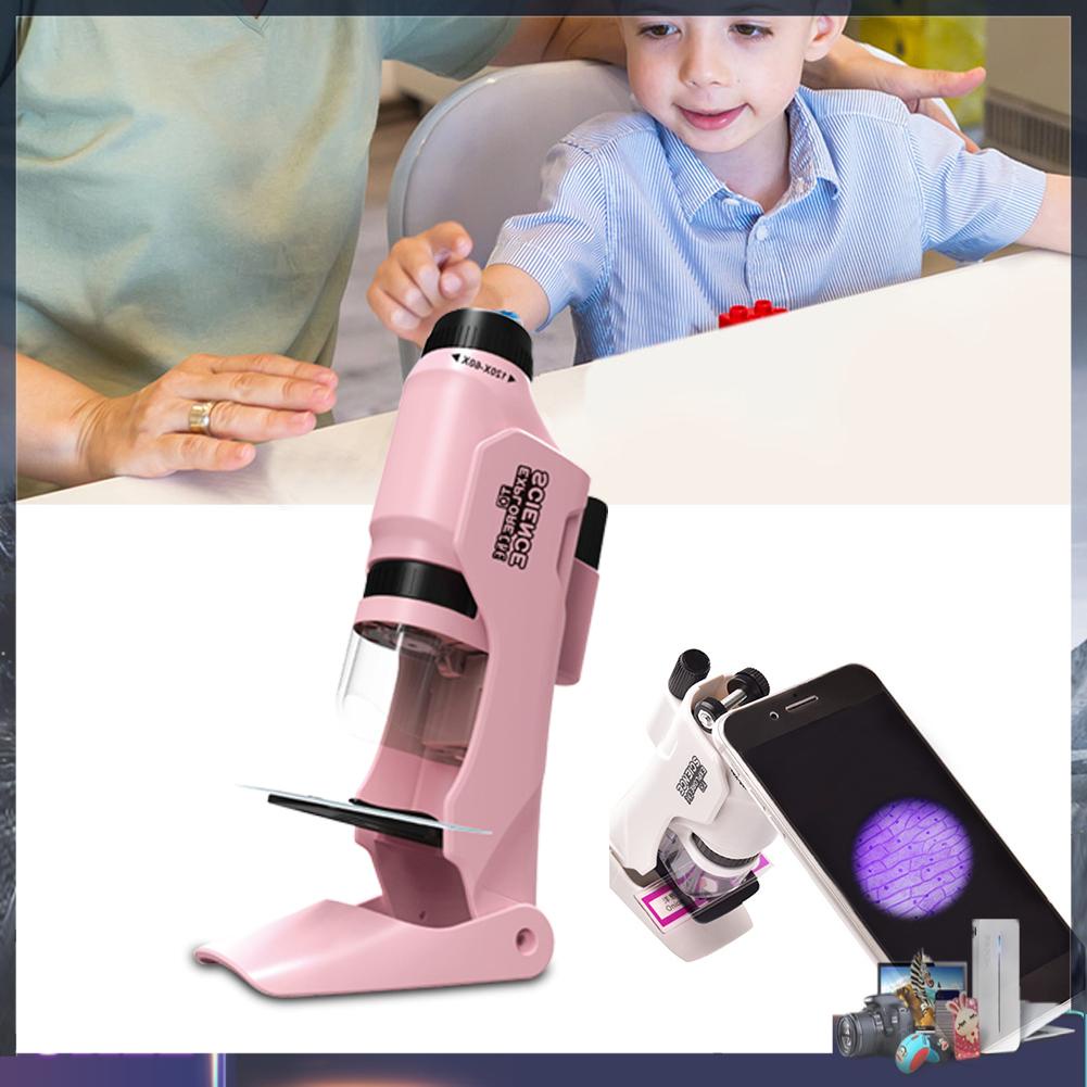 Kính Hiển Vi Cầm Tay Độ Phóng Đại 60X-120X Kèm Đèn LED