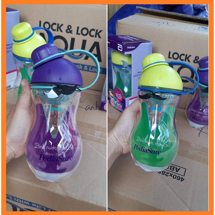 Bình nước Lock & Lock 380ml - bình nhựa quà tặng từ Pediasure cho bé đi học