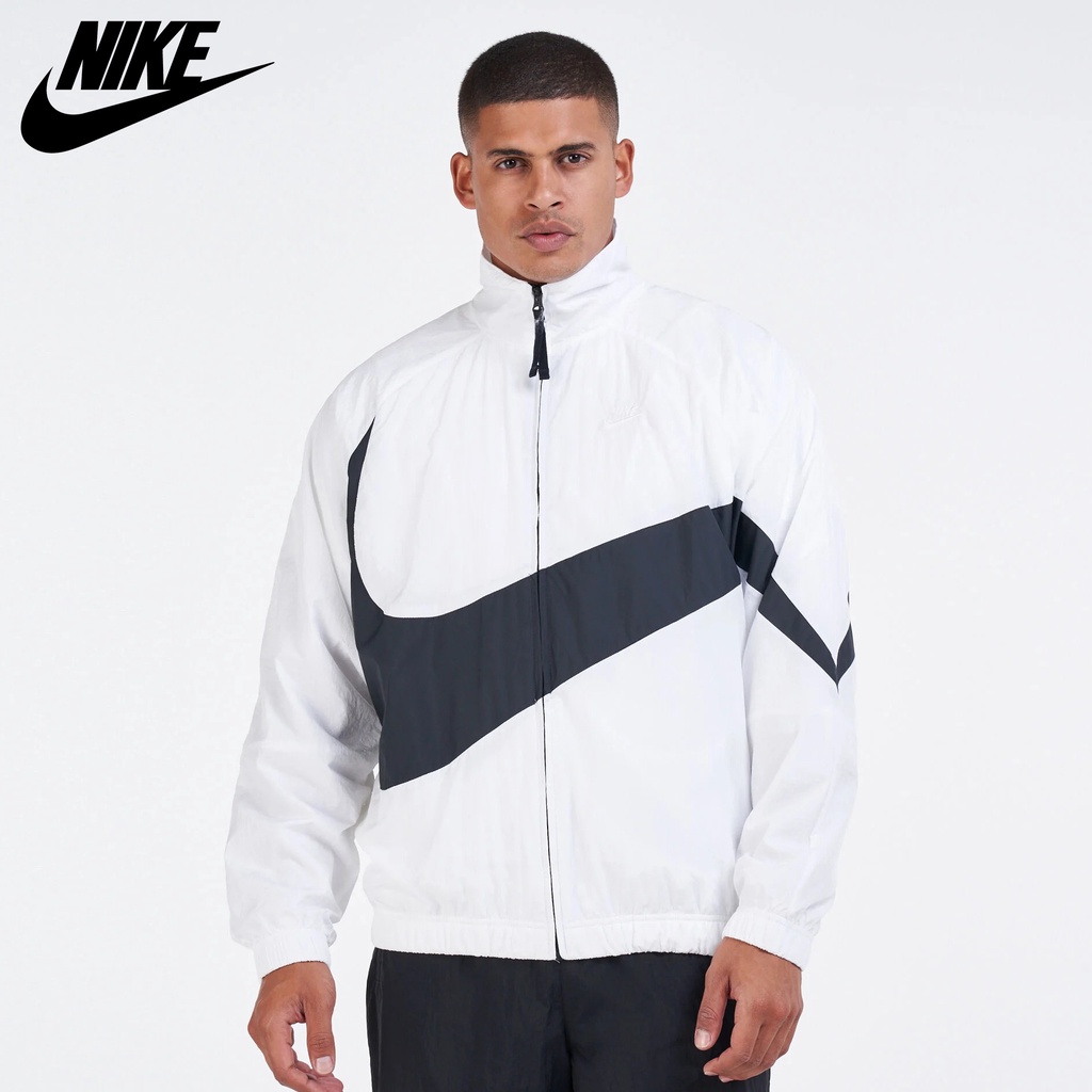 NIKE - Áo khoác thể thao nam nữ Nike Sportswear Big Swoosh Woven Jacket chính hãng - Trắng