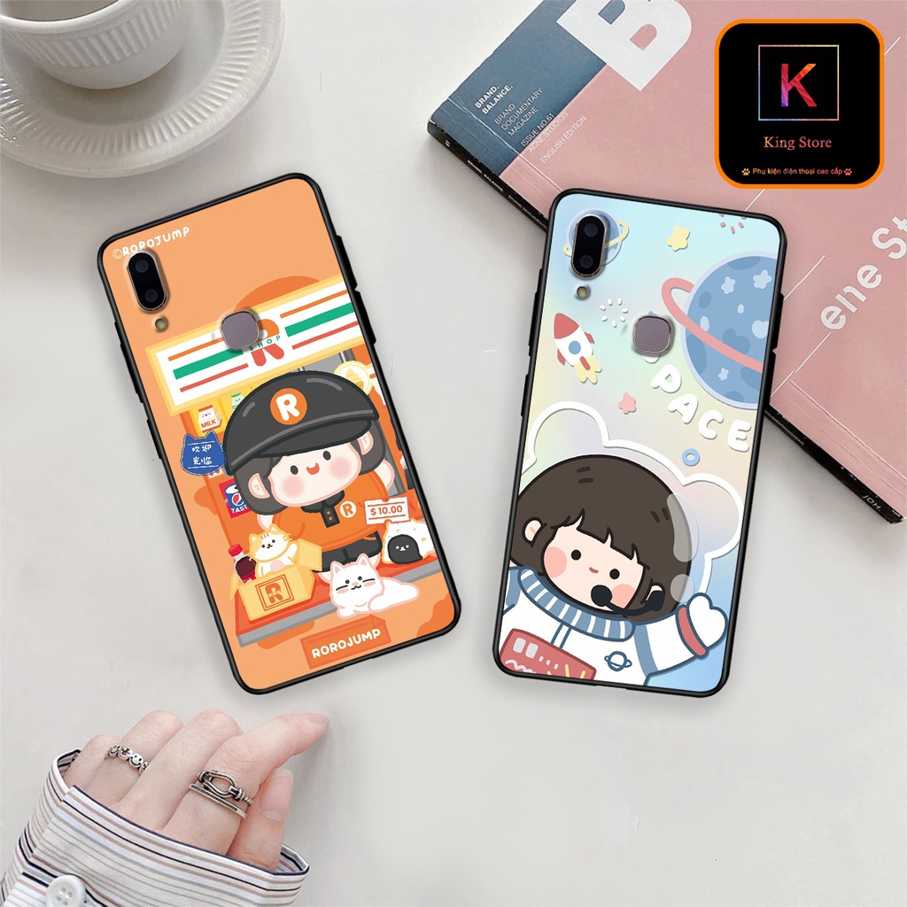 Ốp lưng Vivo V9 - Vivo Y85 - Ốp in hình Ngân hà &amp; RoroJump siêu đẹp