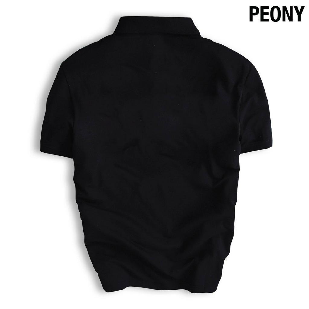 Áo thun POLO in hình siêu nét PEONY thiết kế trẻ trung, chuẩn form, thanh lịch