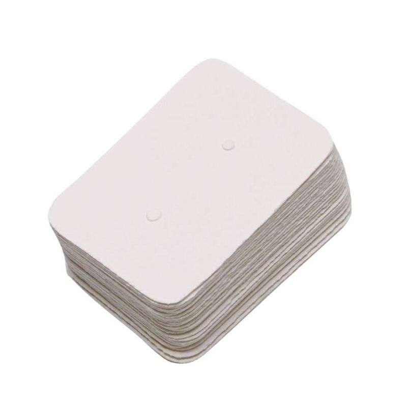 Bộ Thẻ Giấy Kraft Trơn Trưng Bày Bông Tai Kèm Túi Đựng Tự Đóng