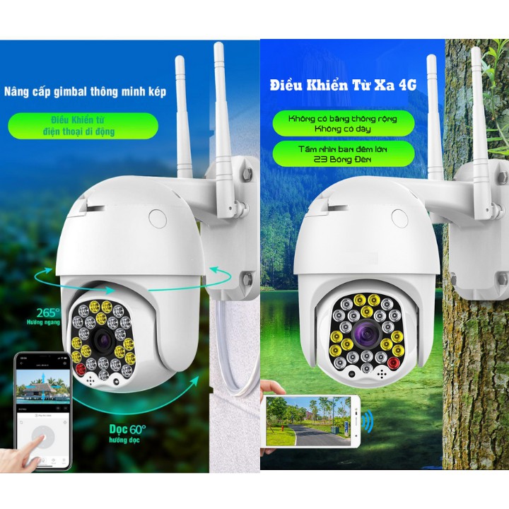 Camera wifi Yoosee ngoài trời xoay 360 Góc Rộng PTZ X3000 , chống nước , đàm thoại 2 chiều , 23 led siêu sáng | BigBuy360 - bigbuy360.vn