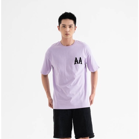Áo Thun BOO Unisex Dáng Oversized Vải Cotton Cao Cấp Thêu Xù Logo AA BOOLAAB