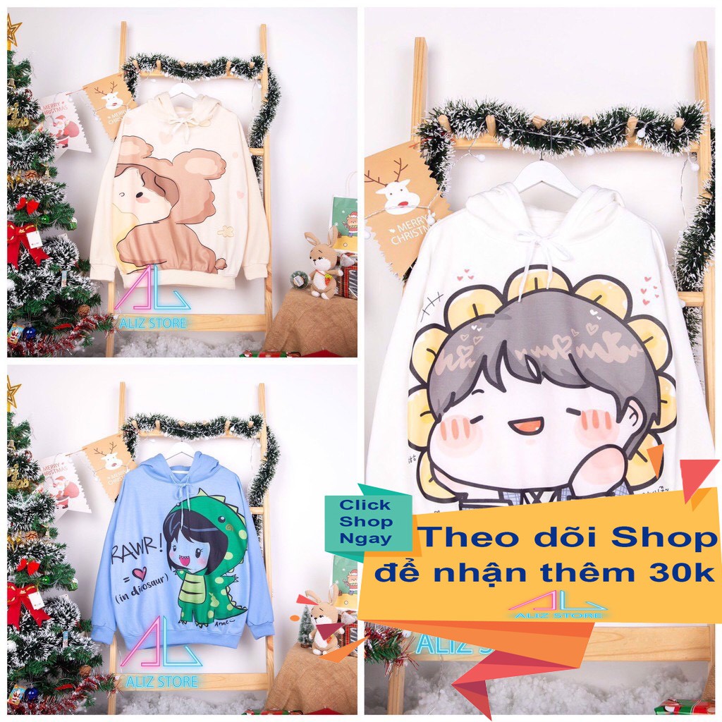 Áo Hoodie Hoạt Hình SIêu Dễ Thương