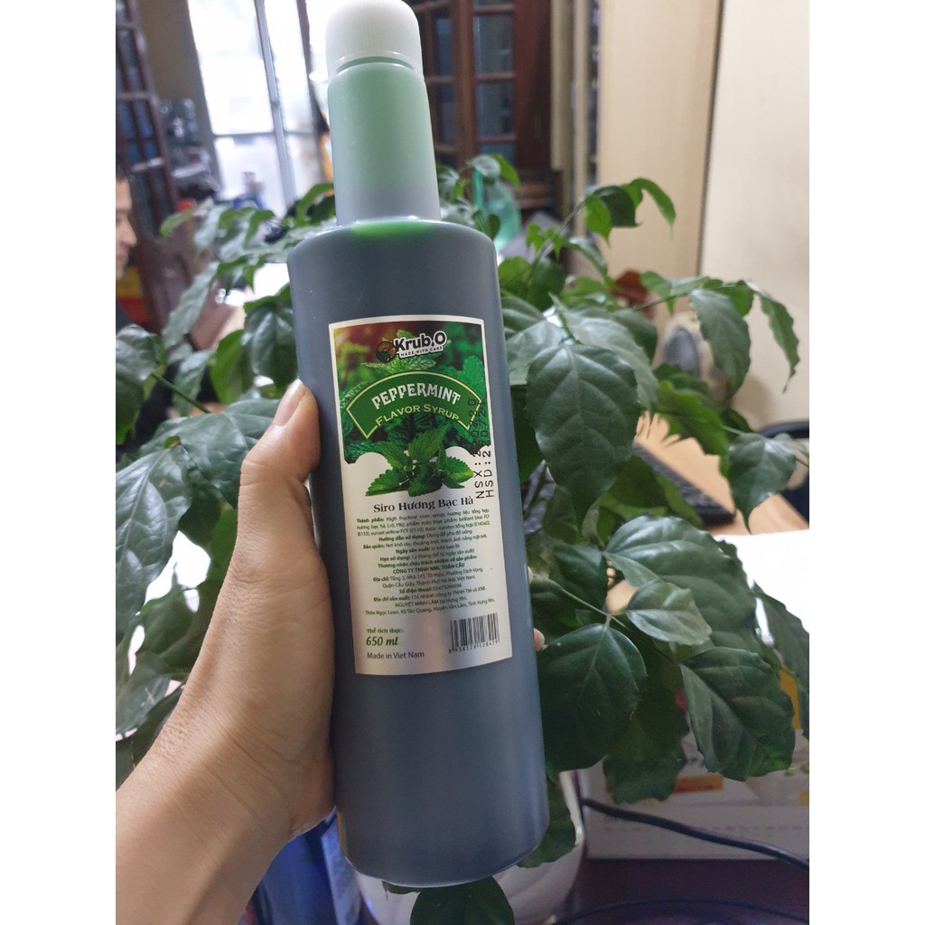 Siro bạc hà xanh hãng Toco chuyên dùng - chai 650ml
