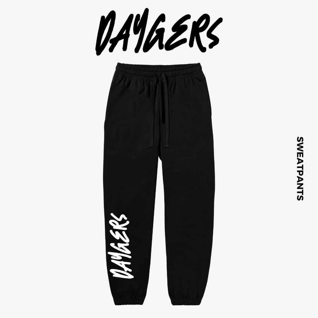 Quần BIG LOGO Sweat pants - Quần unisex dây rút ống bo, nỉ chân cua cao cấp - Local brand Daygers