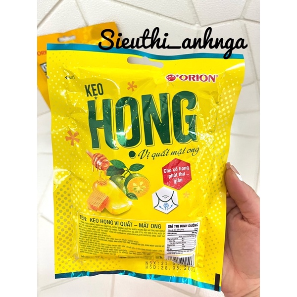 KẸO HỌNG MẬT ONG QUẤT ORION 87,5G.