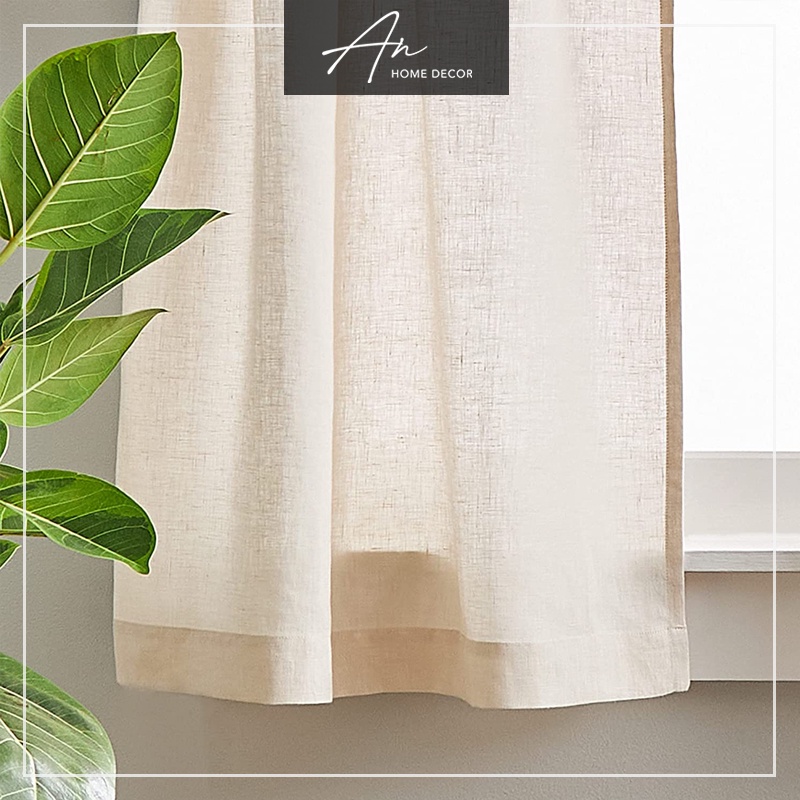 Rèm cửa sổ vải linen bột dày