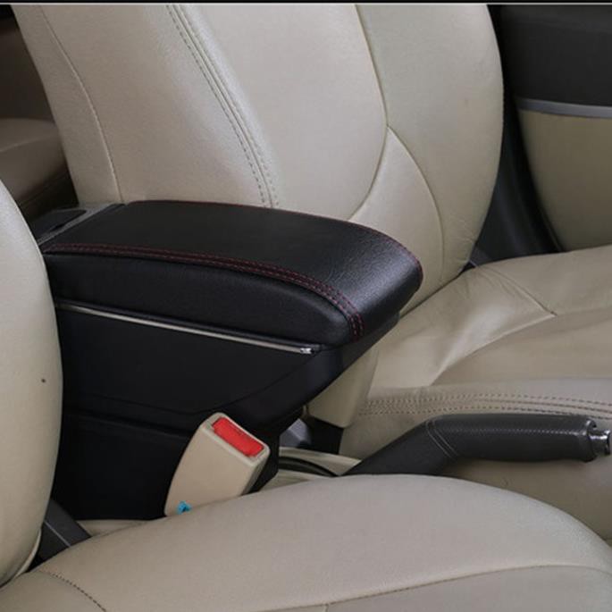 Hộp Tỳ Tay Xe Suzuki Swift 2018 - 2021 Màu Đen Có Cổng Cắm USB Tiện Dụng