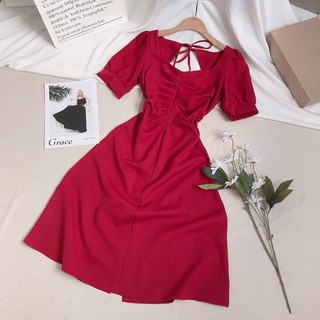 Đầm bigsize ❤️ 𝐒𝐈𝐄̂𝐔 𝐒𝐀𝐋𝐄❤️ đầm đỏ nhúng ngực bigszie (có size ảnh sàn )