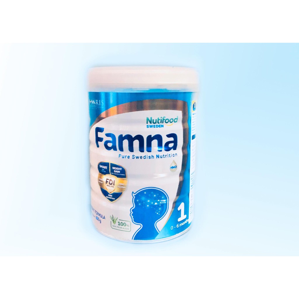 Sữa Bột Nutifood Famna Số 1 ( 0-6 tháng tuổi ) 850g - Nhập Khẩu Thuỵ Điển