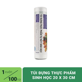 Túi Đựng Thực Phẩm Tự Hủy Sinh Học EUFOOD ( 20cm x 30 cm ) 100 túi