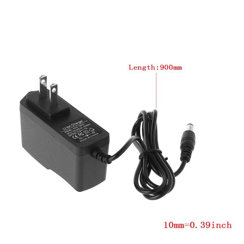 Bộ Sạc Pin Lithium 12.6v 1a 18650 / Ac 100-240v 5.5mm X 2.1mm