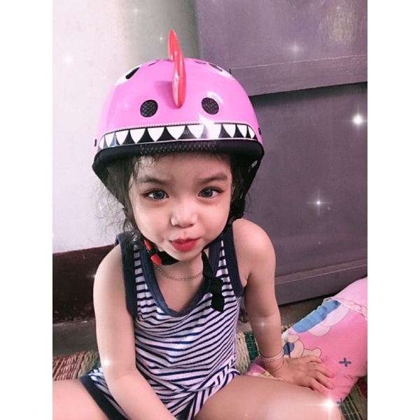 Mũ bảo hiểm khủng long trẻ em, phụ kiện thời trang cho bé