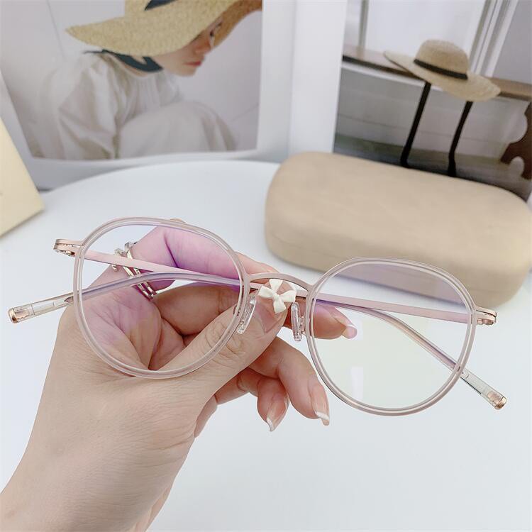 Xiaohongshu Kính Mát Gọng Trơn Kiểu retro Thời Trang Cho Nam Và Nữ