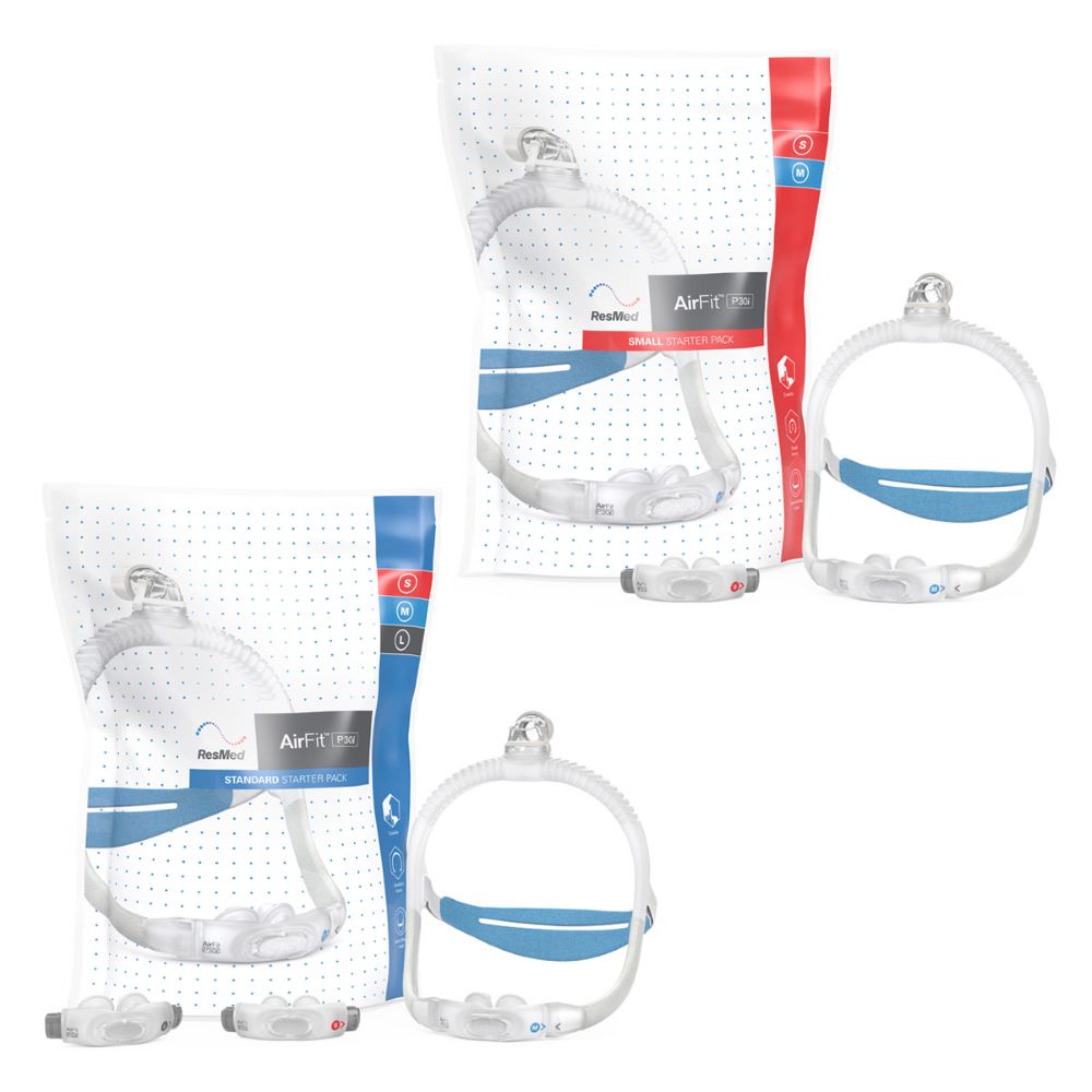 Mặt nạ thở CPAP BiPAP loại nhét mũi  ResMed Airfit P30i- Máy thở CPAP- ảnh thật ở cuối