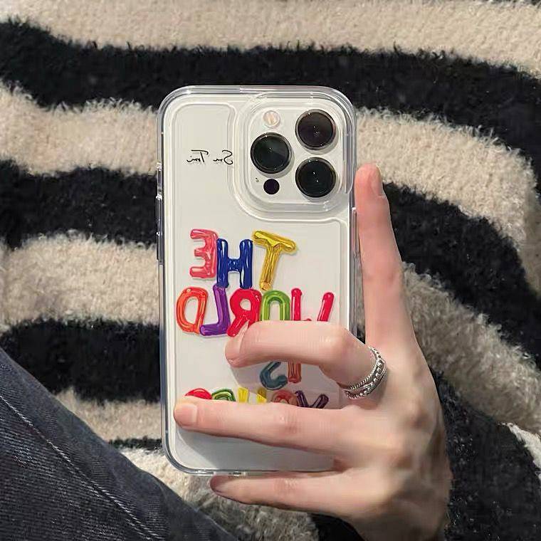 European and American Niche English Iphone13 Phone Case for Apple 11 Straight Edge Xs Soft Case 12 Drop-Resistant XR Silicone 8P OoTn