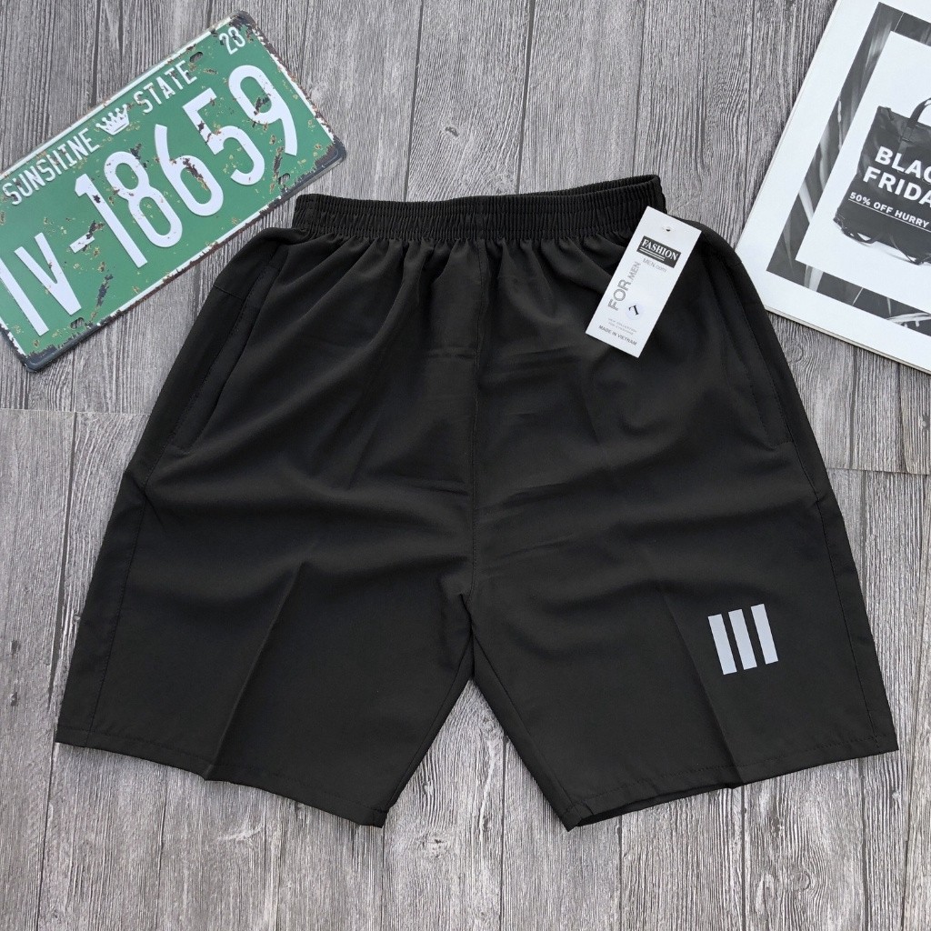 Quần short thể thao nam ngắn, lững.Quần đùi thể thao nam gym đen ống rộng mặc nhà. | BigBuy360 - bigbuy360.vn