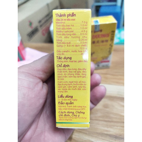 Dầu Gừng Thái Dương 24 ml