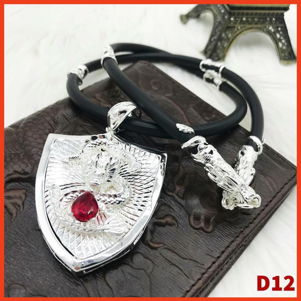 Dây chuyền nam cao su mặt khiên