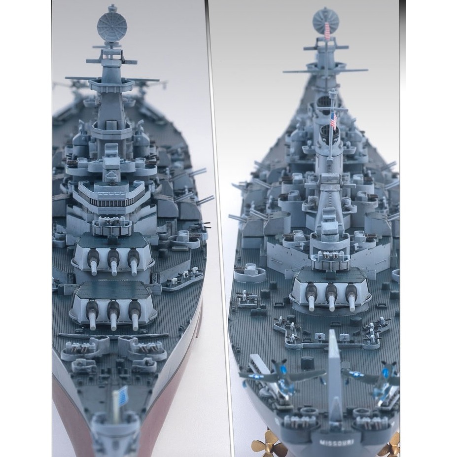 [Academy] #14222 1/700 Scale USS Missouri BB63 M Assembly Boat Kit Plastic Model (Multi Color Parts : Pre-painted)