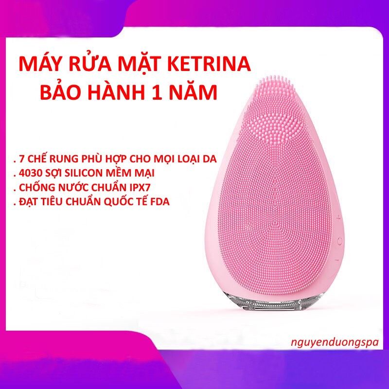 Máy Rửa Mặt Cao Cấp KETRINA Dành Cho Mọi Loại Da ( Sạch Sâu - Chống Nước - Siêu Bền)