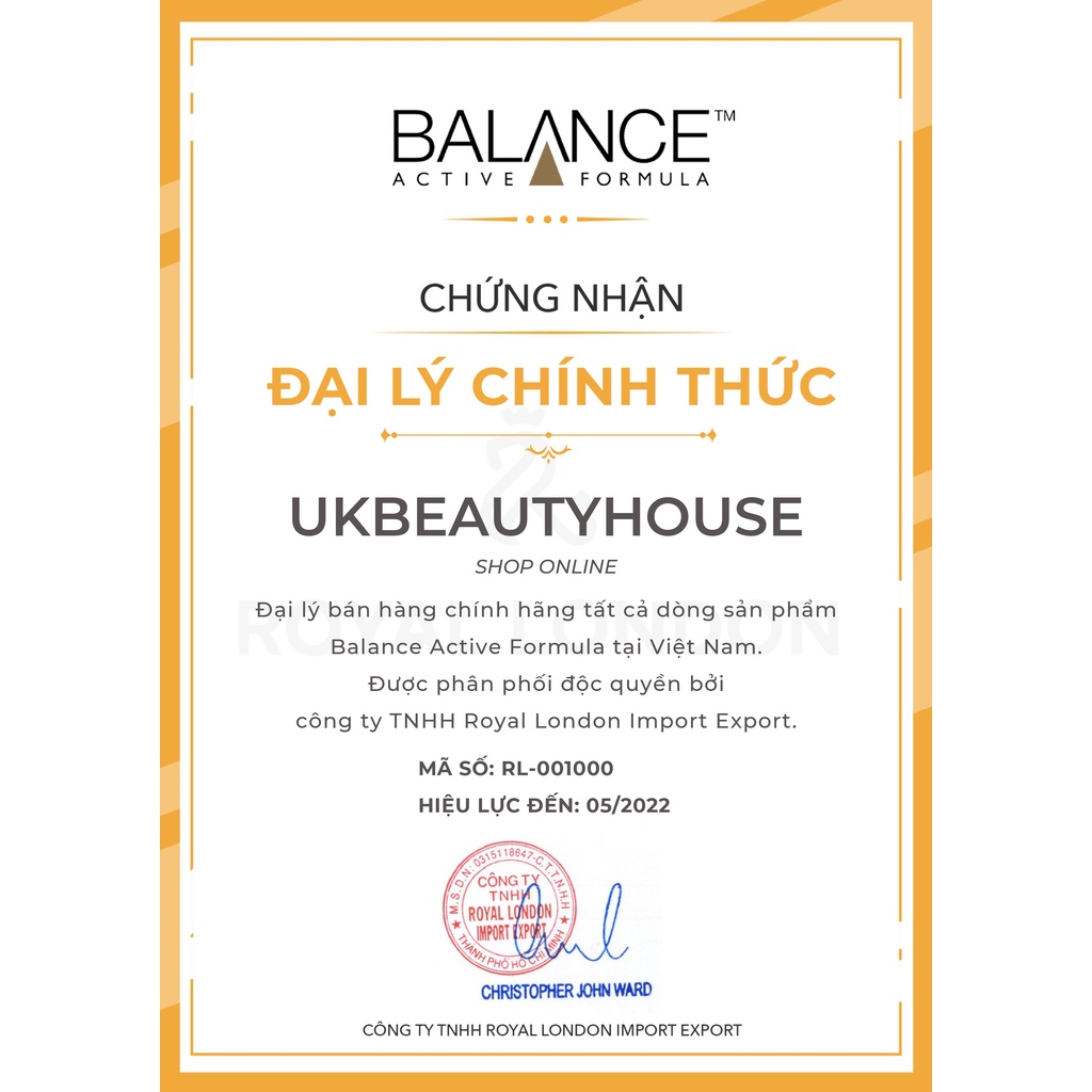 Serum mờ thâm sau mụn Vitamin C Balance Active Formula 30ml