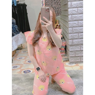 bộ lửng mặc nhà chất lụa hàn
